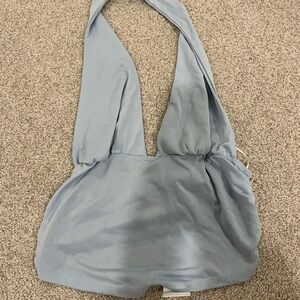 Urban Outfitters Sky Blue Halter Top